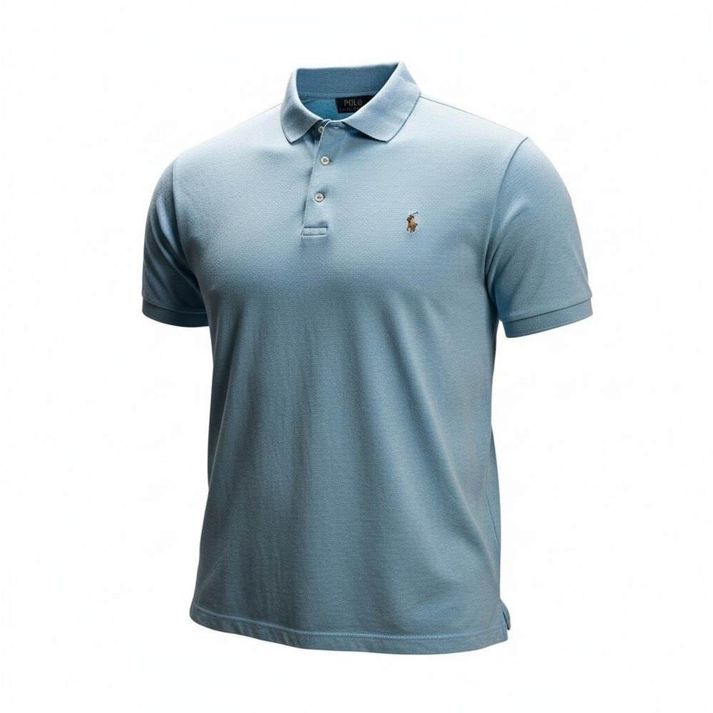Polo Ralph Lauren Men's XL Tall Light Blue Short Sleeve Polo Shirt Pony